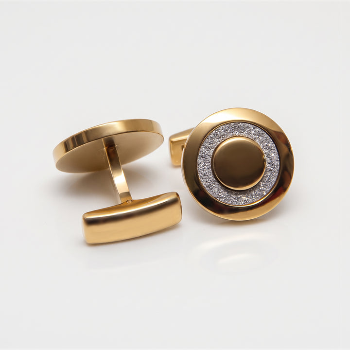 DS Accessories Gold Stardust Halo Cufflinks