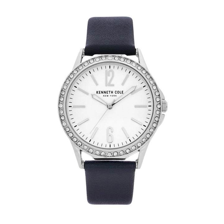 Kenneth Cole Analog Dark Grey Leather Female Watch