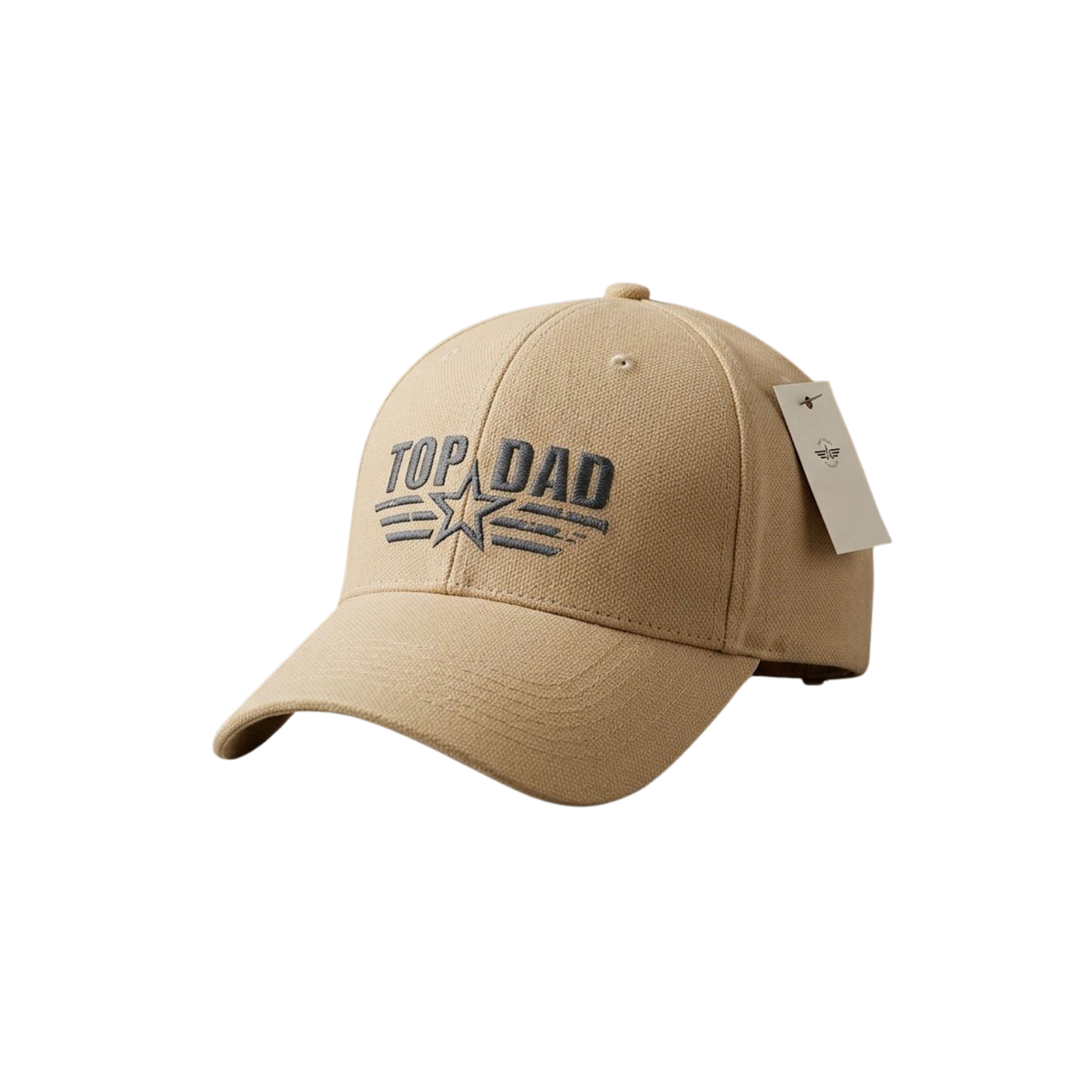 The Maverick "Top Dad" Khaki Baseball Cap