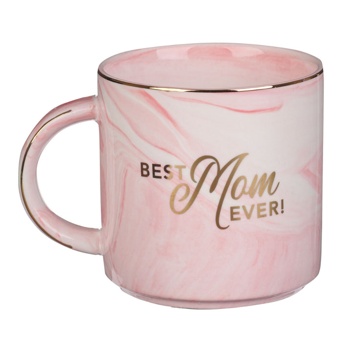 CAG Pink Ceramic Best Mom Ever Mug