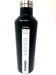 Corkcicle Canteen Matte Black Travel Bottle