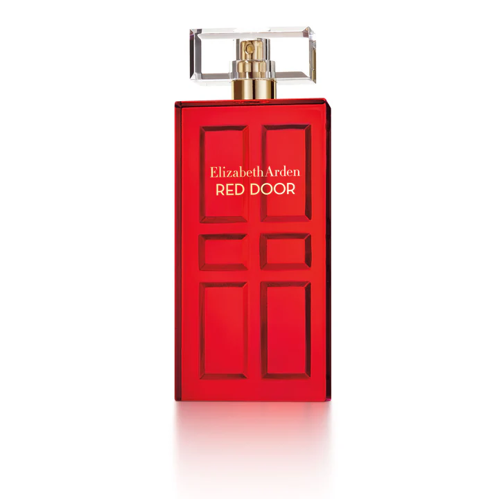 Elizabeth Arden Red Door 100ml EDT Female Perfume in a bold red bottle with a door design, symbolizing elegance and allure for women.