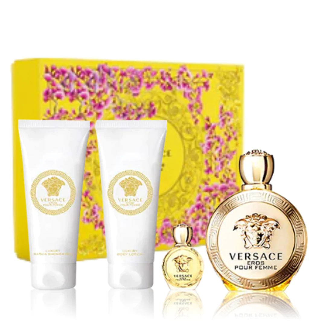 Versace eros pour femme 100ml online gift set