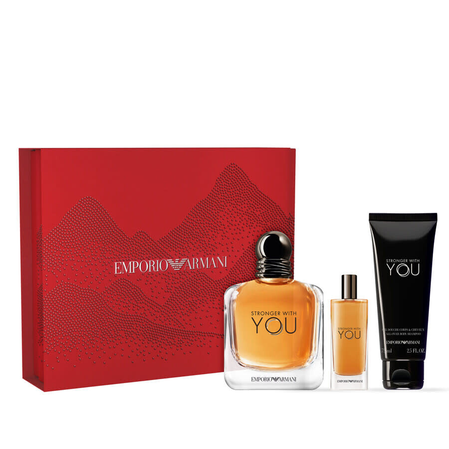 Giorgio Armani Stronger With You EDT 100ml Male 3pc Gift Set