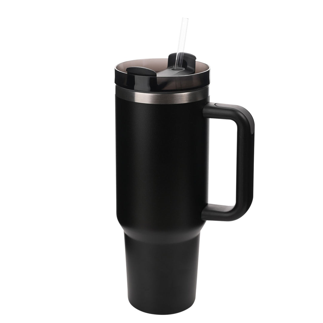 Tall Matte Black Insulated Travel Mug