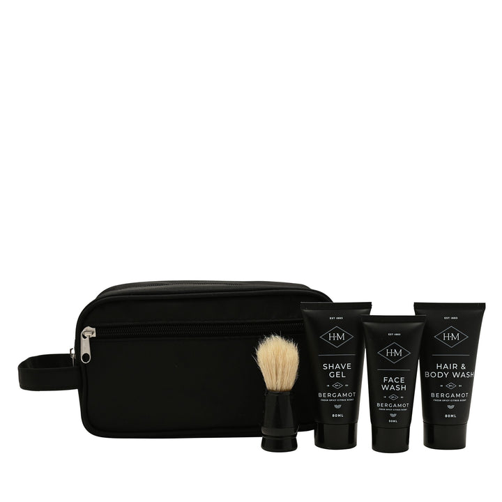 Harvey Makin Bergamot Grooming &amp; Travel Wash Bag Kit