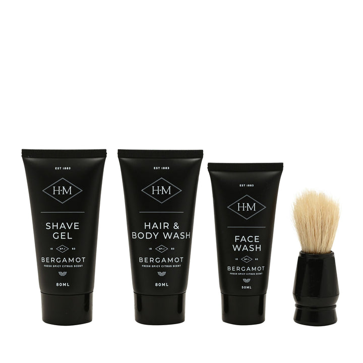 Harvey Makin Bergamot Grooming &amp; Travel Wash Bag Kit