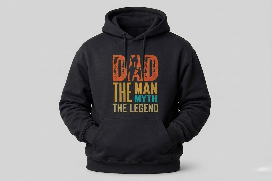 "Dad: The Man, The Myth, The Legend" Graphic Hoodie