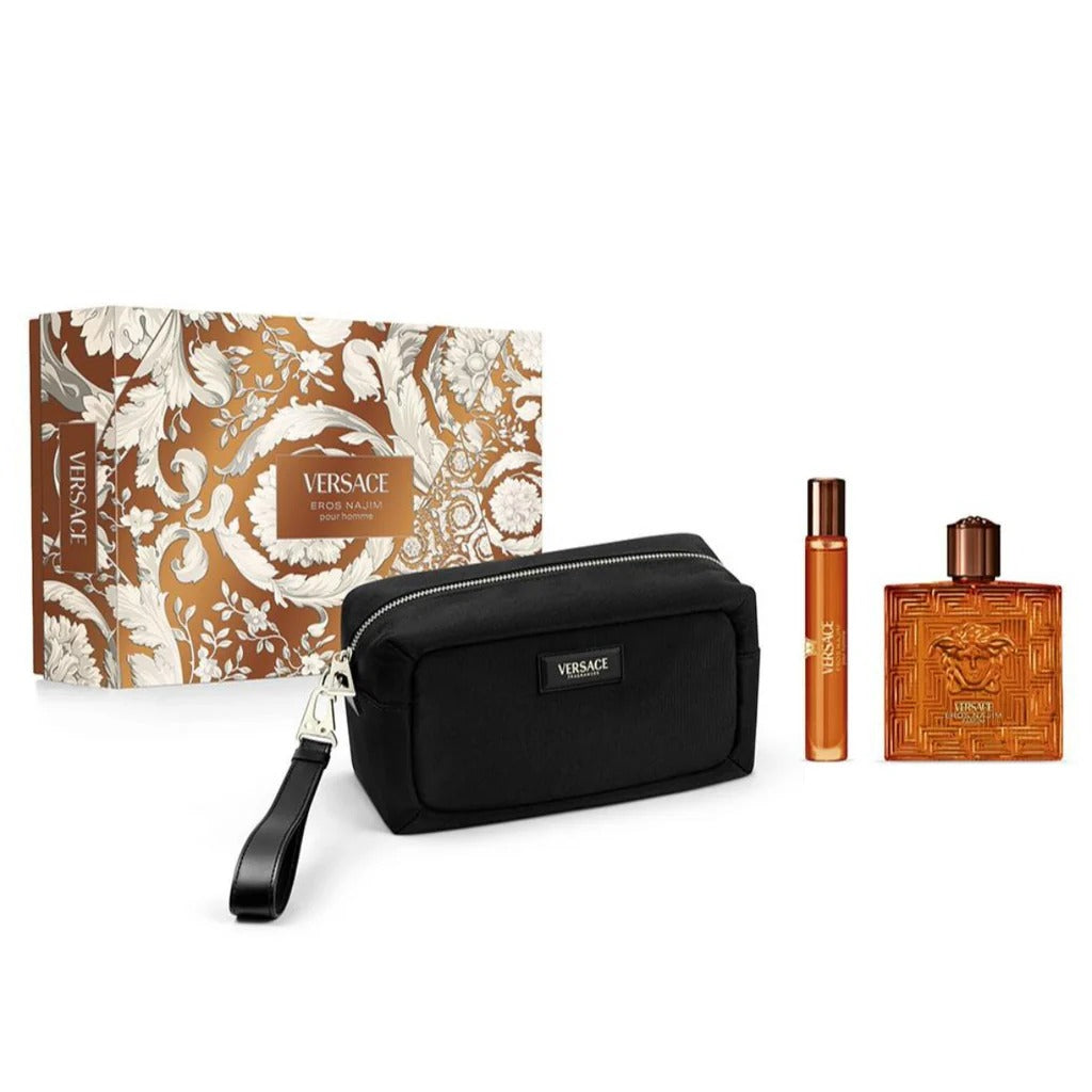 Versace Eros Najim EDP 100ml 3 Piece Male Gift Set Perfume