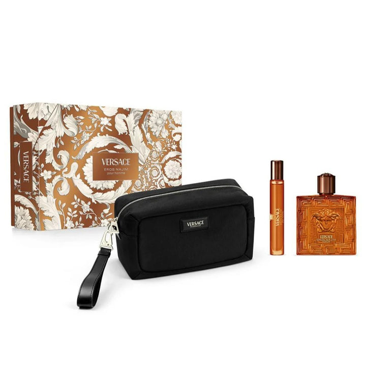 Versace Eros Najim EDP 100ml 3 Piece Male Gift Set Perfume