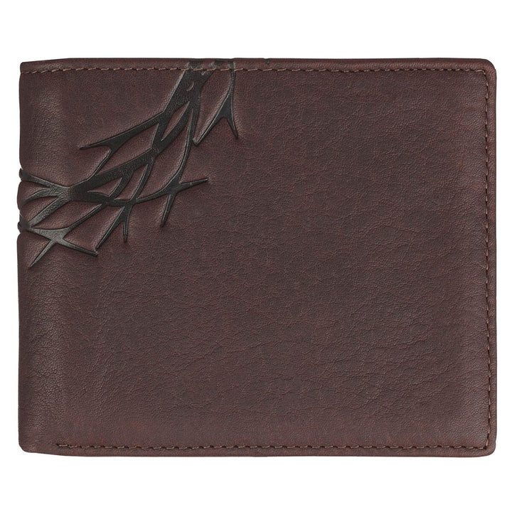 Crown of Thorns Espresso Brown Genuine Leather Wallet