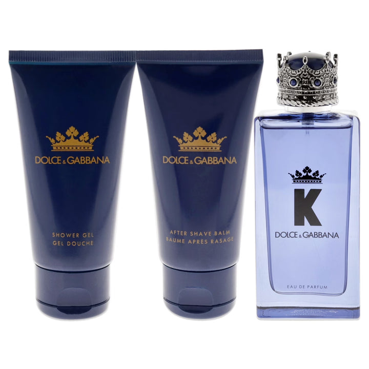 Dolce &amp; Gabbana King EDT 100ml (3 Piece) Male Gift Set Perfume