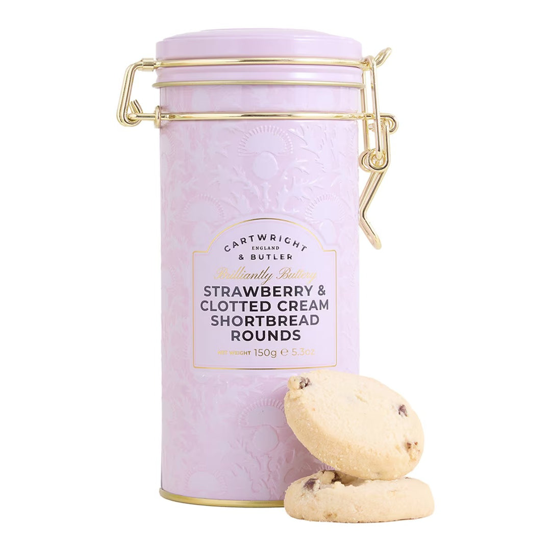 Cartwright &amp; Butler Strawberry Cream Delight Shortbread Tin