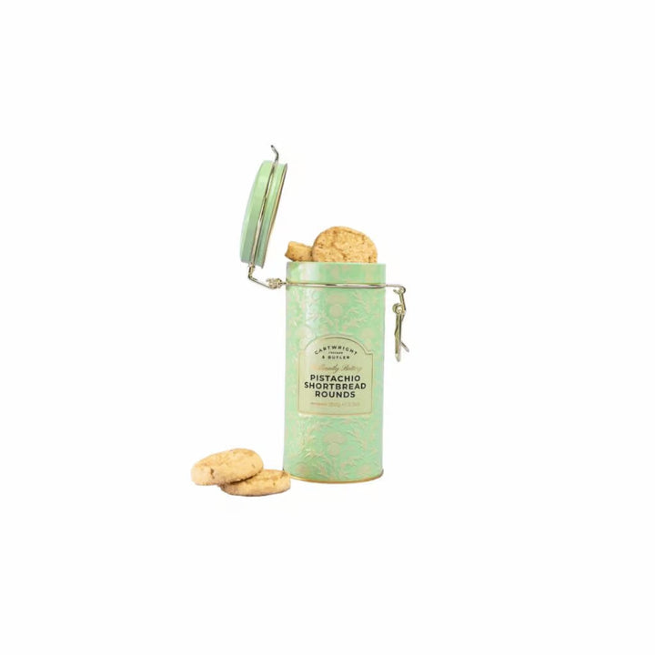 Cartwright &amp; Butler Pistachio Shortbread Rounds (150g Tin)