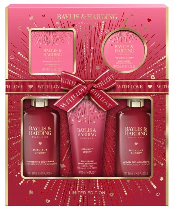 Baylis &amp; Harding Midnight Cherry Perfect Pamper Gift Set