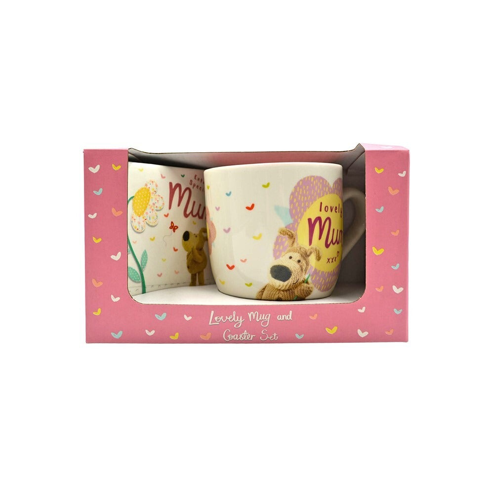 Boofle Female Mug &amp; Coaster Set Mummy