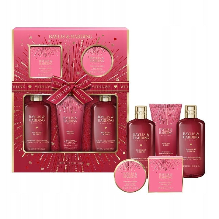 Baylis &amp; Harding Midnight Cherry Perfect Pamper Gift Set