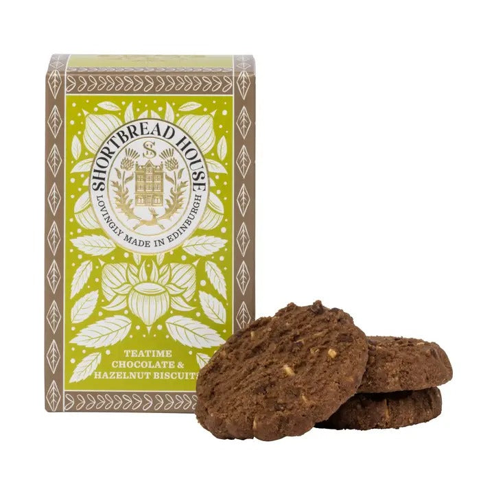 Shortbread House of Edinburgh Teatime Chocolate &amp; Hazelnut Biscuits (140g)