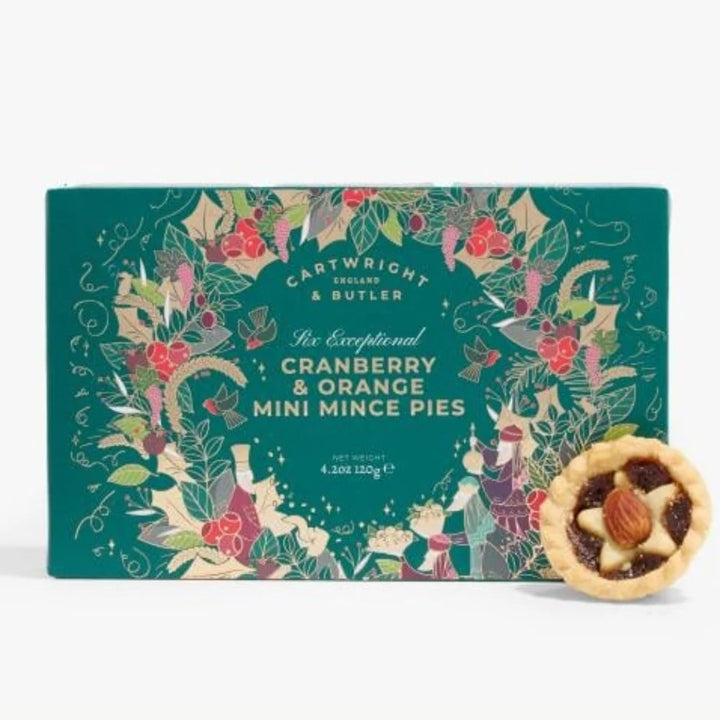 Cartwright &amp; Butler Cranberry &amp; Orange Mini Mince Pies (120g)