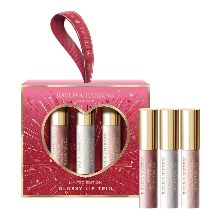 Baylis &amp; Harding Midnight Cherry Glossy Lip Trio Gift Set