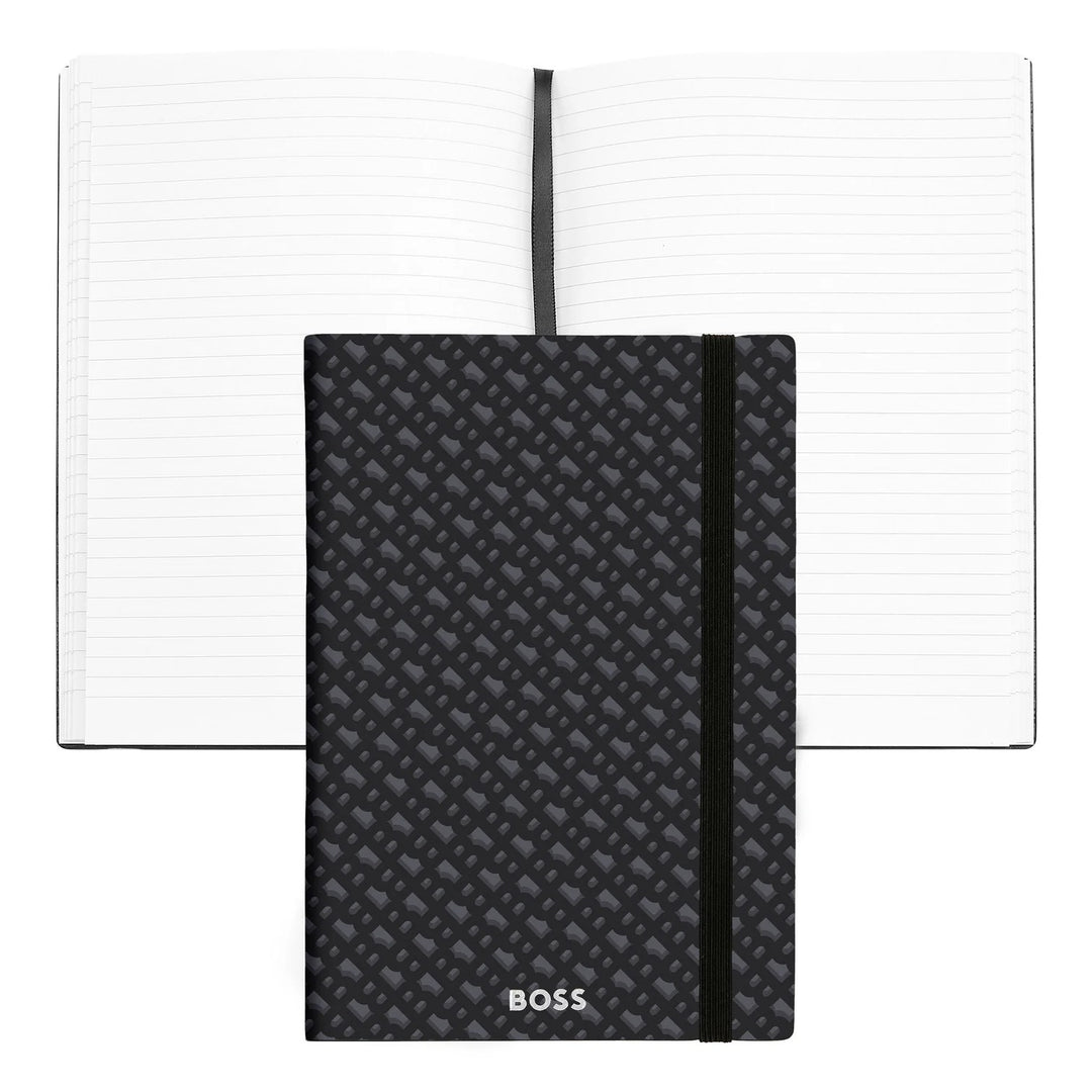 BOSS Elemental Monogram Grey A5 Notebook