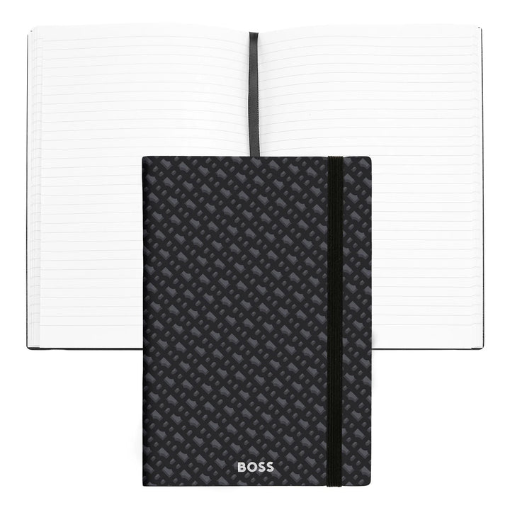 BOSS Elemental Monogram Grey A5 Notebook