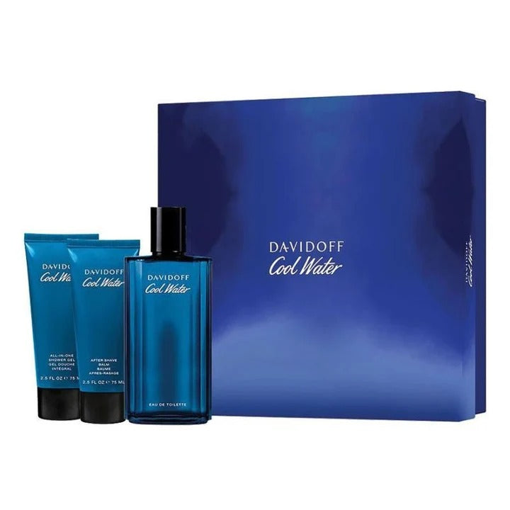 Davidoff Cool Water EDT 125ml 3pc Male Gift Set Perfume