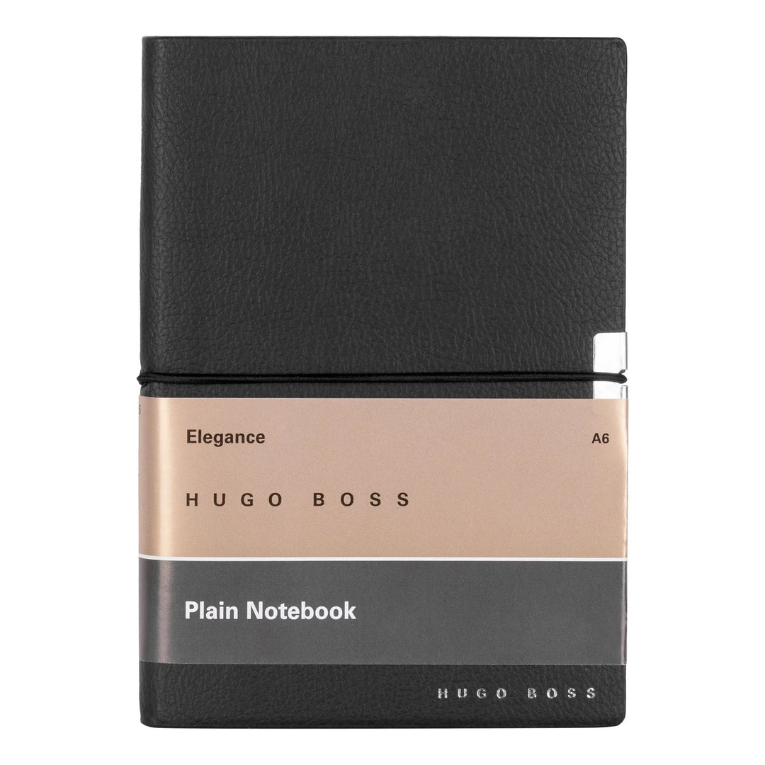 BOSS Elegance Storyline Black A6 Plain Notebook