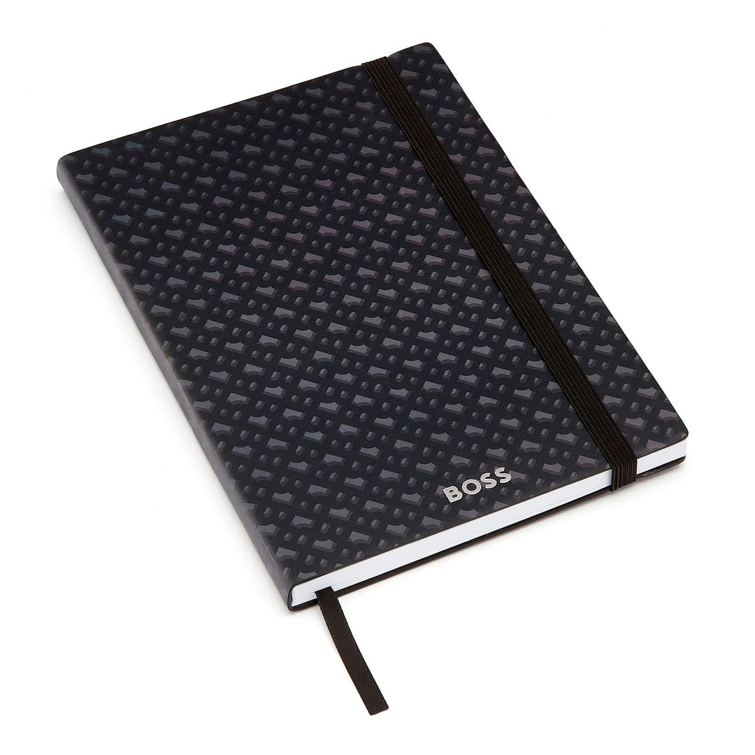 BOSS Elemental Monogram Grey A5 Notebook