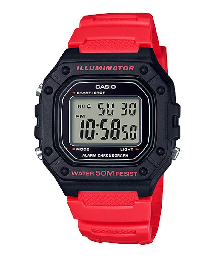 Casio Red Tactical Digital Watch