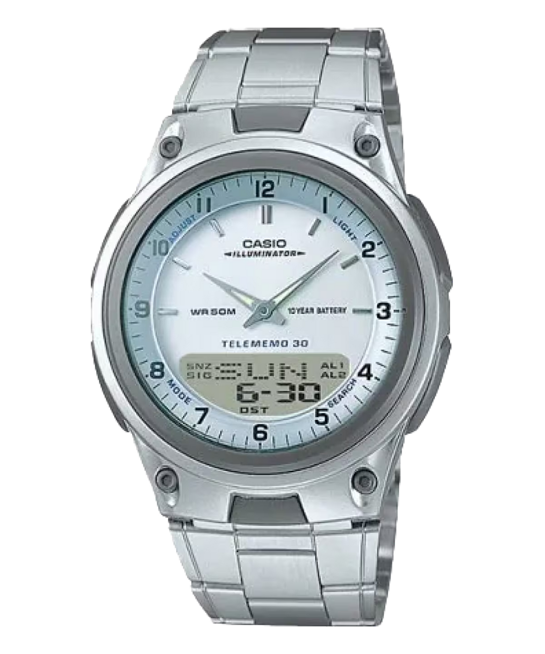 The Analog-Digital Fusion: Casio Silver Telememo Watch