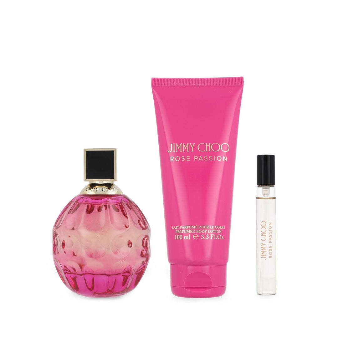 Jimmy Choo Rose Passion EDP 100ml 3pc Female Gift Set Perfume