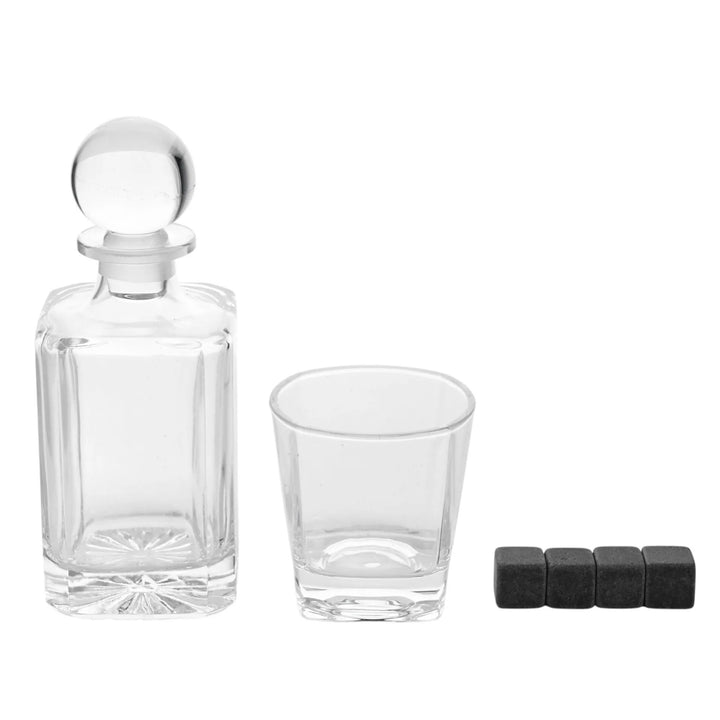 Harvey Makin Whisky Glass Decanter, Tumbler &amp; Cooling Stones Set
