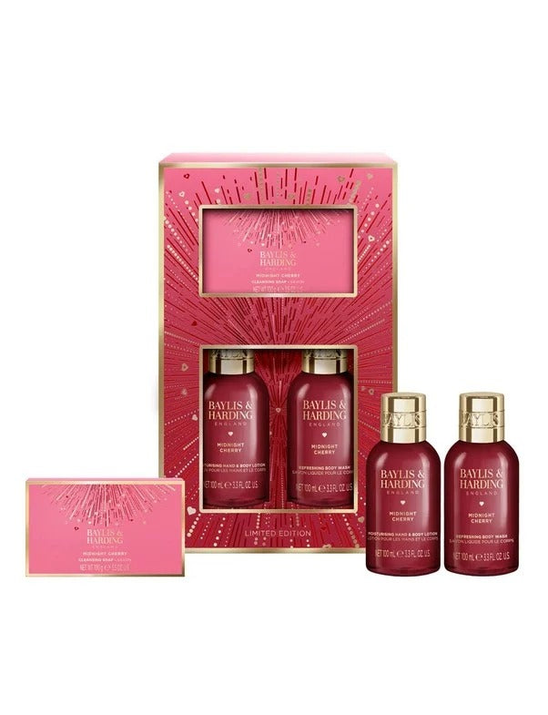 Baylis &amp; Harding Midnight Cherry Make Me Sparkle Bathing Gift Set