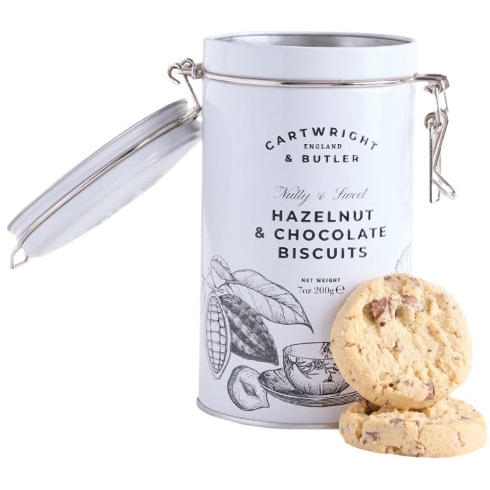 Cartwright &amp; Butler Hazelnut &amp; Chocolate Biscuits (200g Tin)