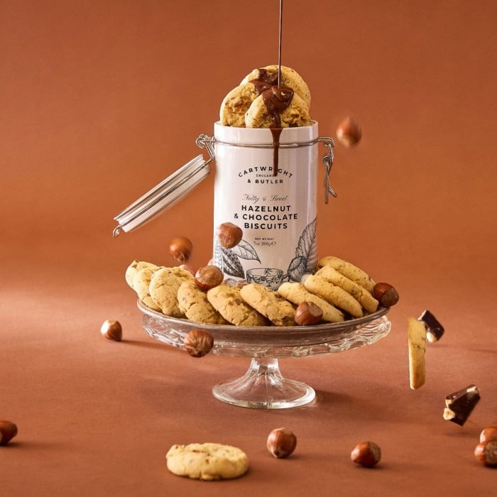 Cartwright &amp; Butler Hazelnut &amp; Chocolate Biscuits (200g Tin)