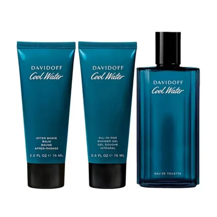 Davidoff Cool Water EDT 125ml 3pc Male Gift Set Perfume
