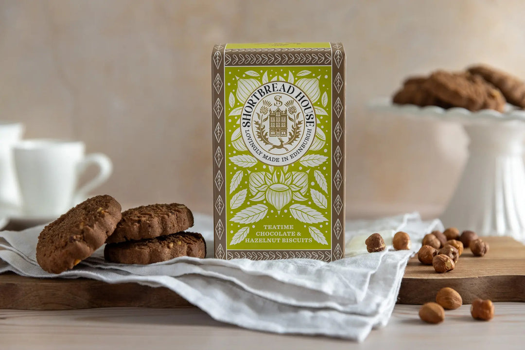Shortbread House of Edinburgh Teatime Chocolate &amp; Hazelnut Biscuits (140g)