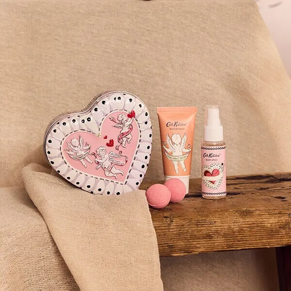 Cath Kidston "Love Your Future" Luxury Heart-Tin Body &amp; Self-Care Gift Set