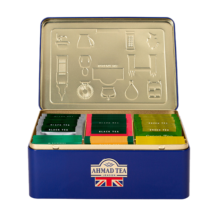 Ahmad Tea "English Tea Six Collection" Caddy Tin (60 Teabags)