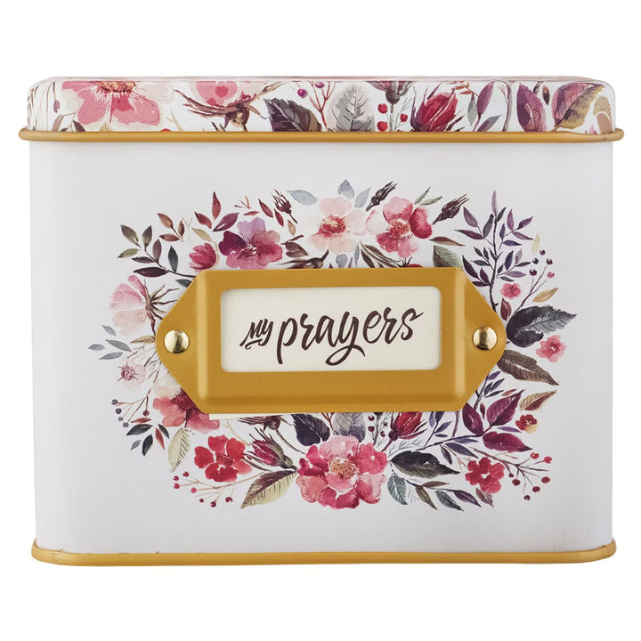 My Prayers Floral Scripture &amp; Devotional Prayer Tin