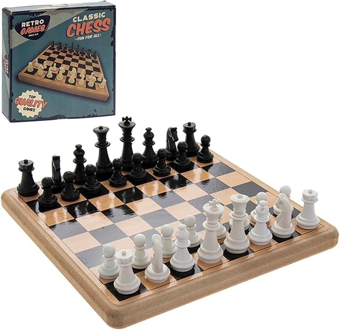 The Grandmaster Retro Games Classic Wooden Chess Set