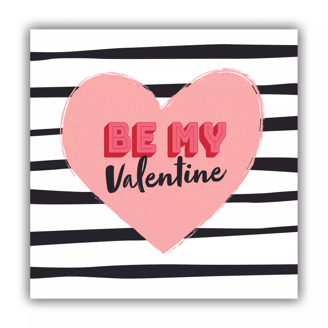 Hip To Be Square Open Contemporary Valentine's Day Greeting Card