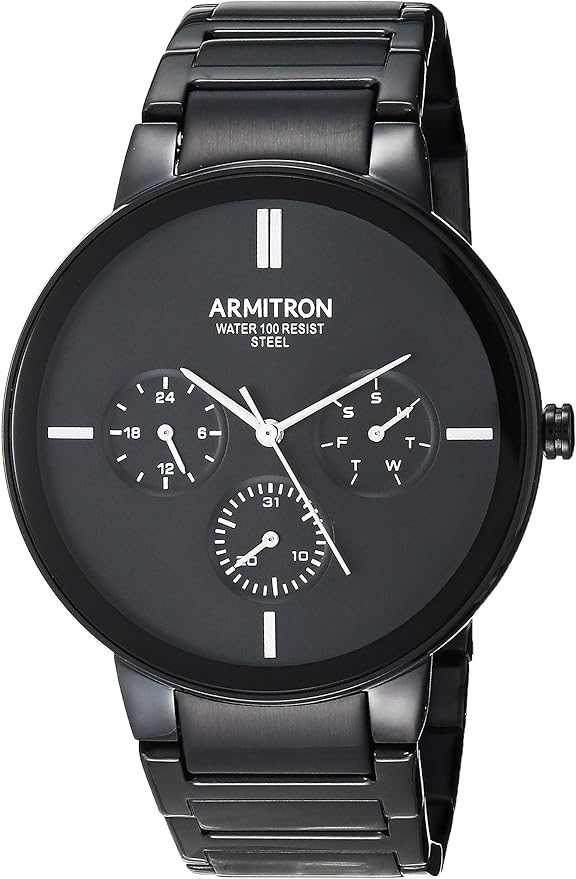 Armitron Multifunction Dial Stainless Steel Wristwatch