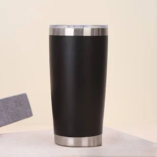 Harvey Makin Black Stainless Steel Travel Tumbler