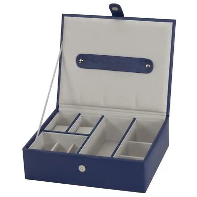 Mele & Co Elliot Blue Organiser Jewellery Box-1584