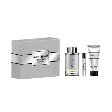 Mont Blanc Explorer Platinum 100ml (3pcs) EDP Male Gift Set Perfume