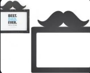 Pms Best Dad Ever Moustache Photo Frame-735002