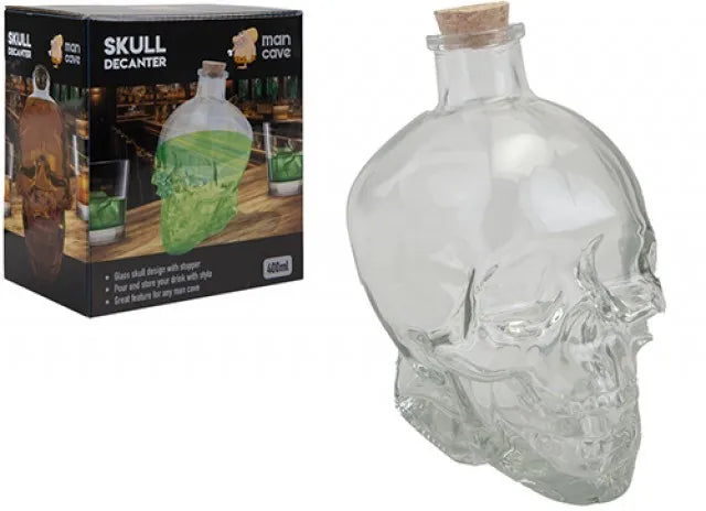 Pms Mgc Man Cave 400ml Skull Decanter Box-194002