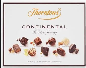 Thorntons Continental Milk Dark & White Chocolate Box 264g